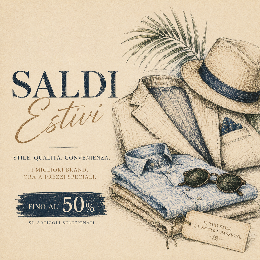 Saldi estivi Catapano Abbigliamento: sconti fino al 50% sulla moda uomo