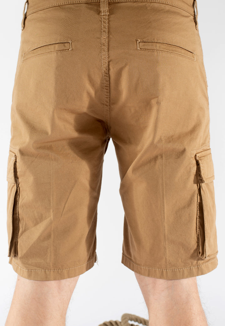 Bermuda uomo cargo in cotone con tasconi