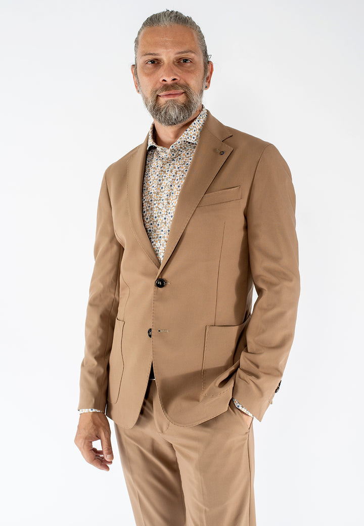 Camicia uomo fantasia in cotone custom fit