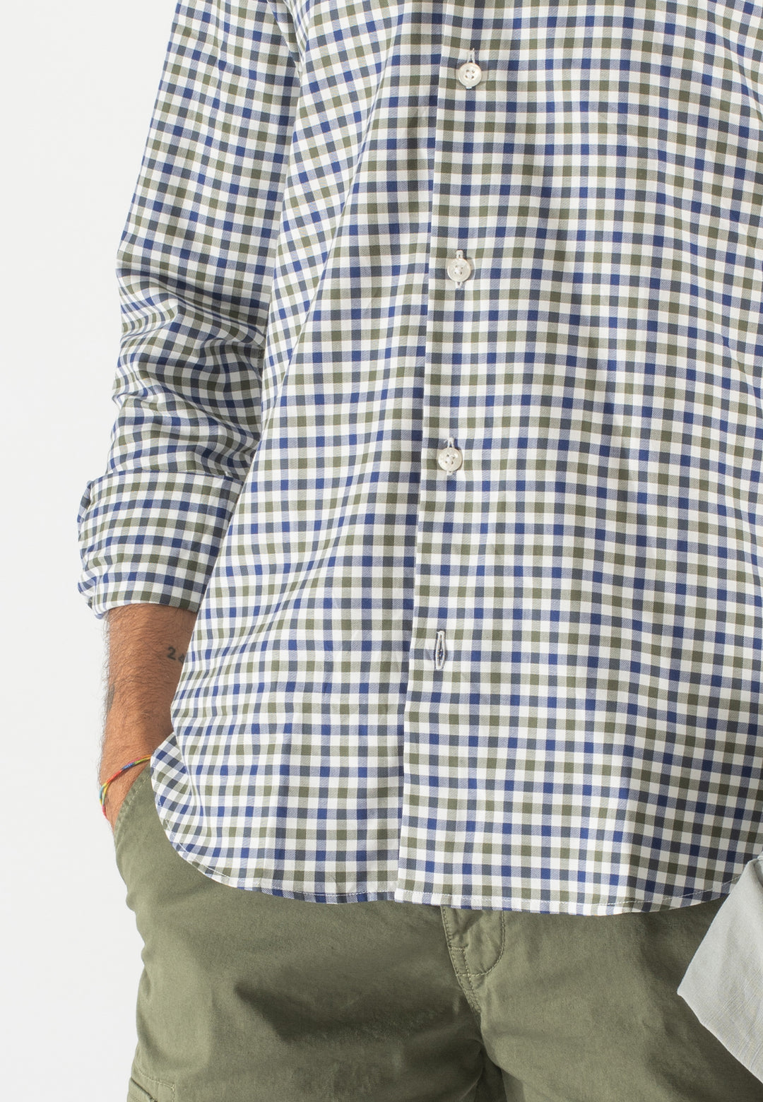 Camicia uomo a quadretti custom fit