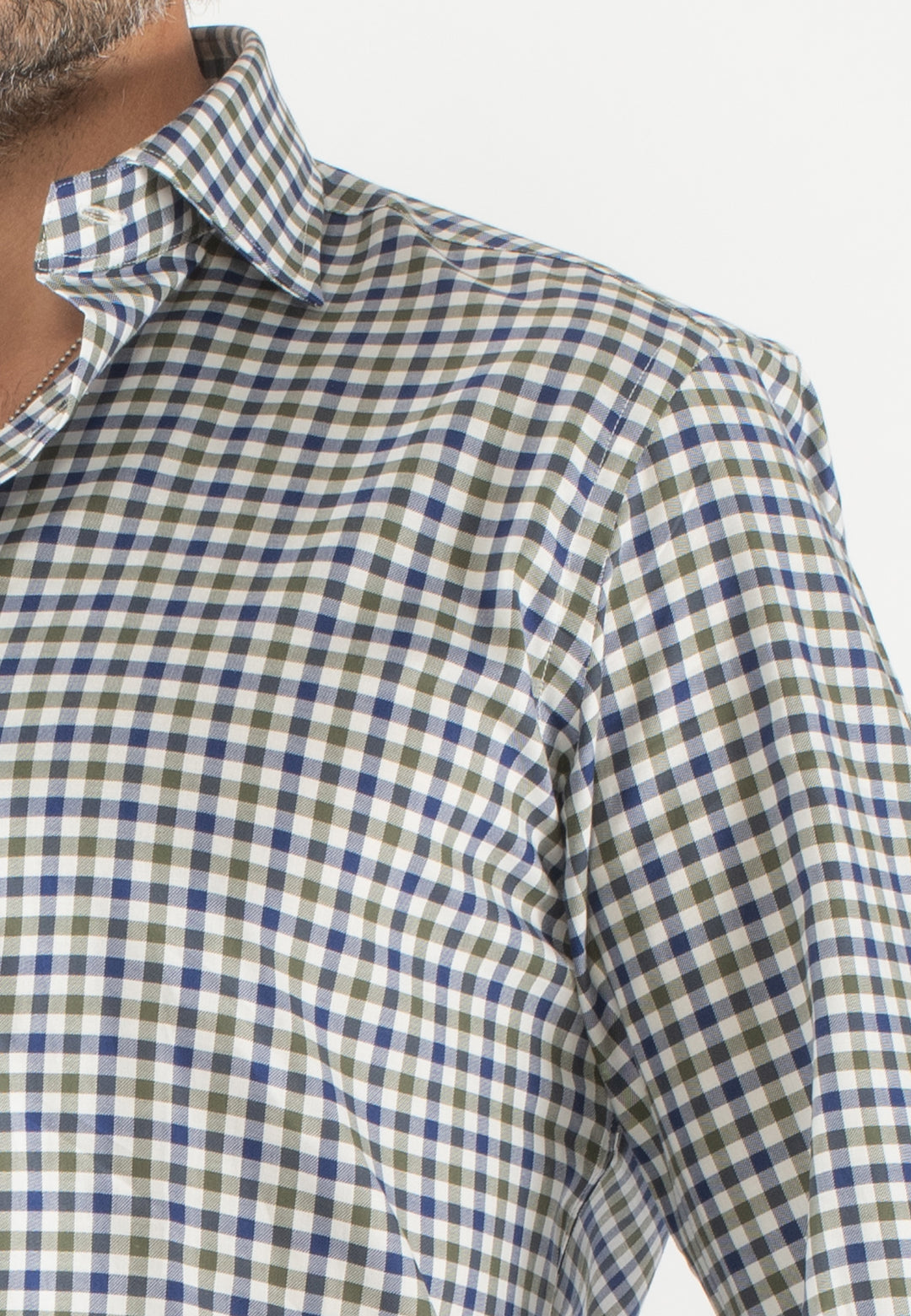 Camicia uomo a quadretti custom fit