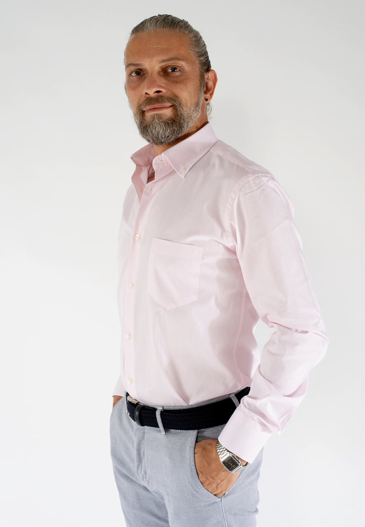 Camicia uomo a righe Custom Fit in cotone