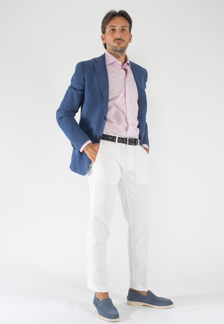 Camicia uomo a quadretti custom fit in cotone