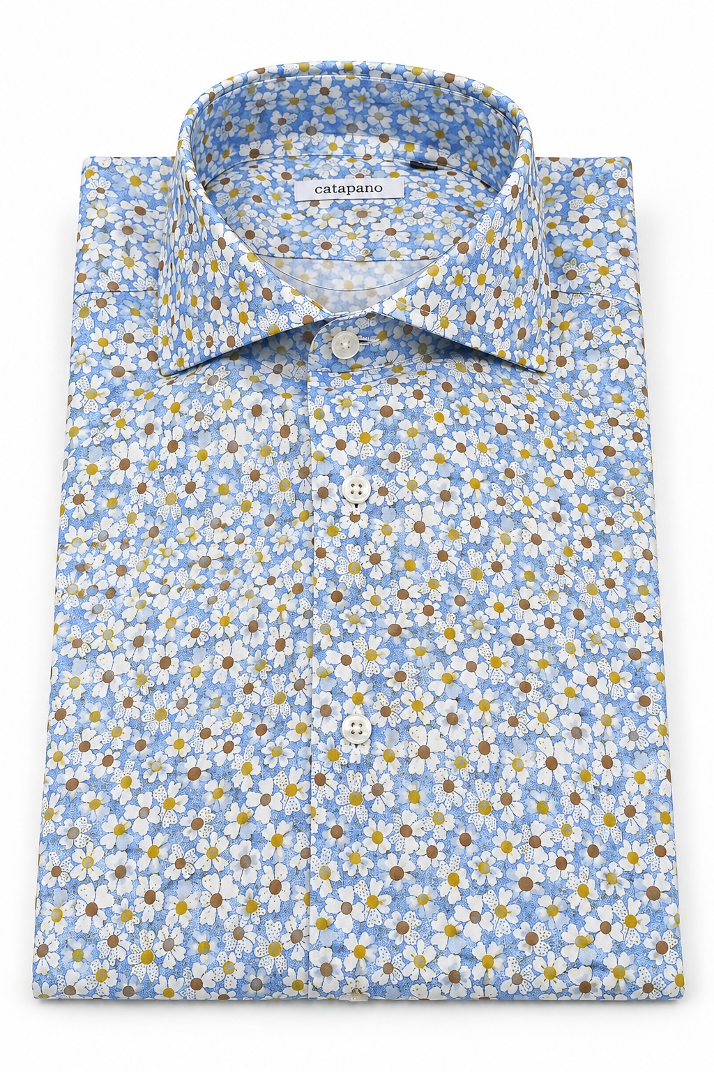 Camicia uomo fantasia in cotone custom fit