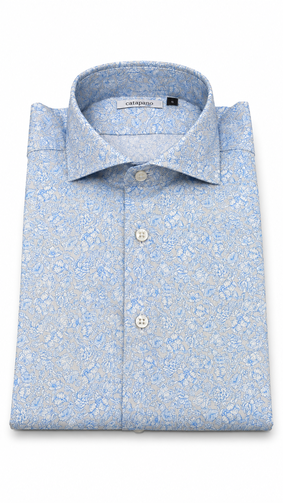 Camicia uomo fantasia in cotone custom fit