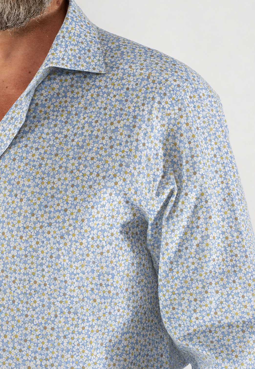 Camicia uomo fantasia in cotone custom fit