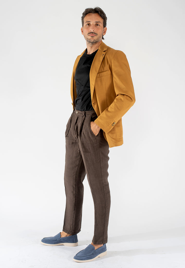 Giacca uomo in cotone con tasche a toppa