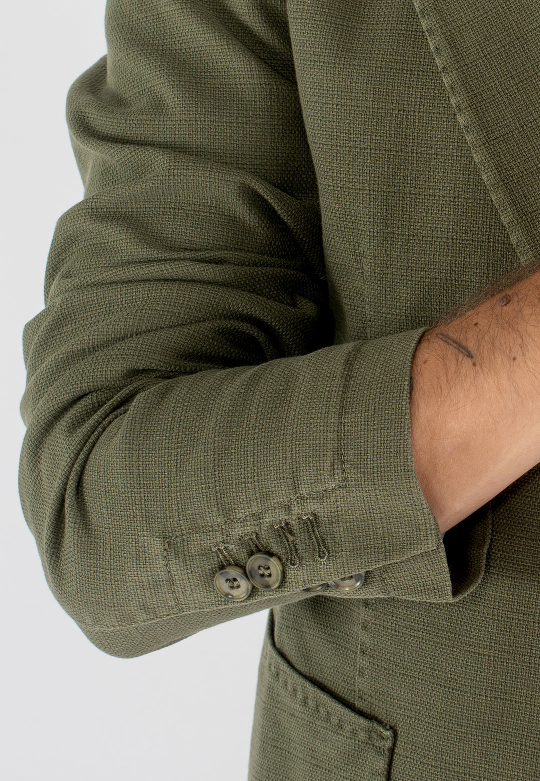 Giacca uomo in cotone con tasche applicate