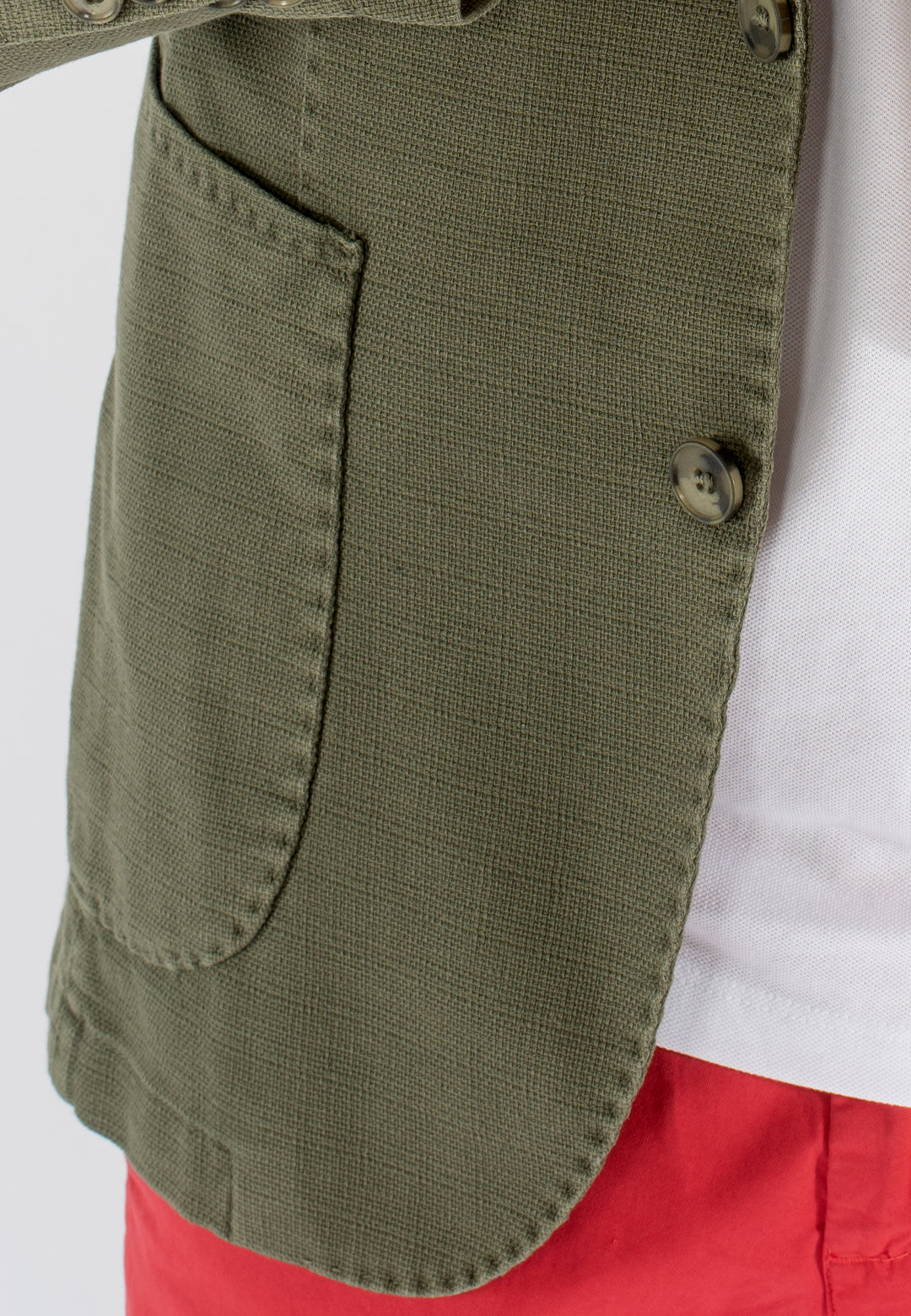 Giacca uomo in cotone con tasche applicate