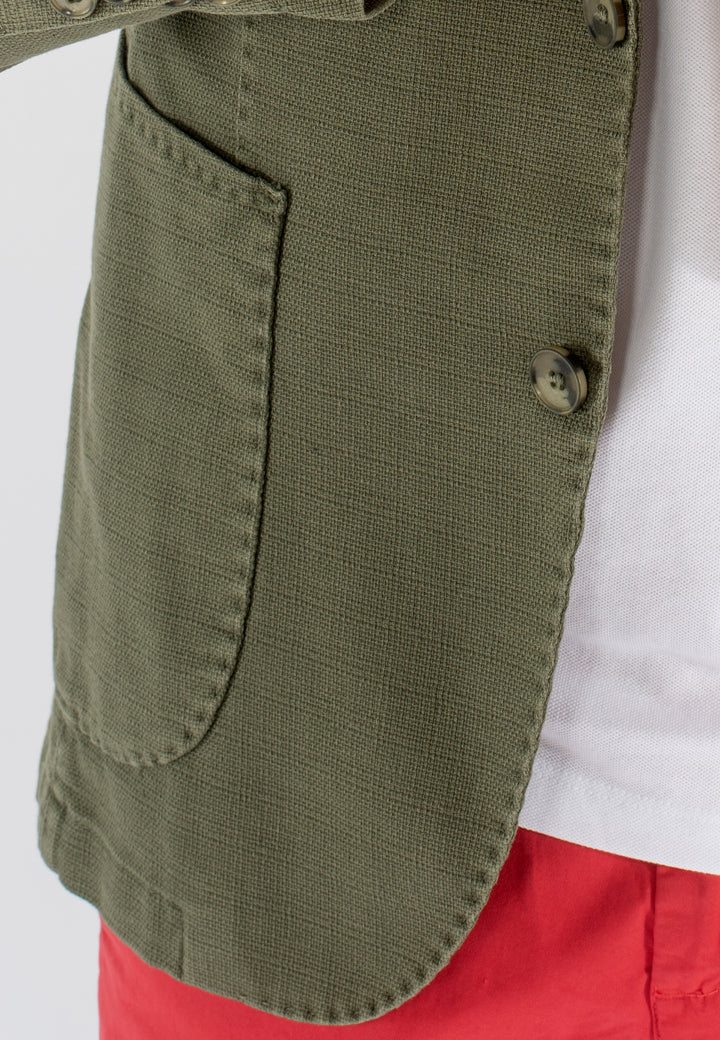 Giacca uomo in cotone con tasche applicate