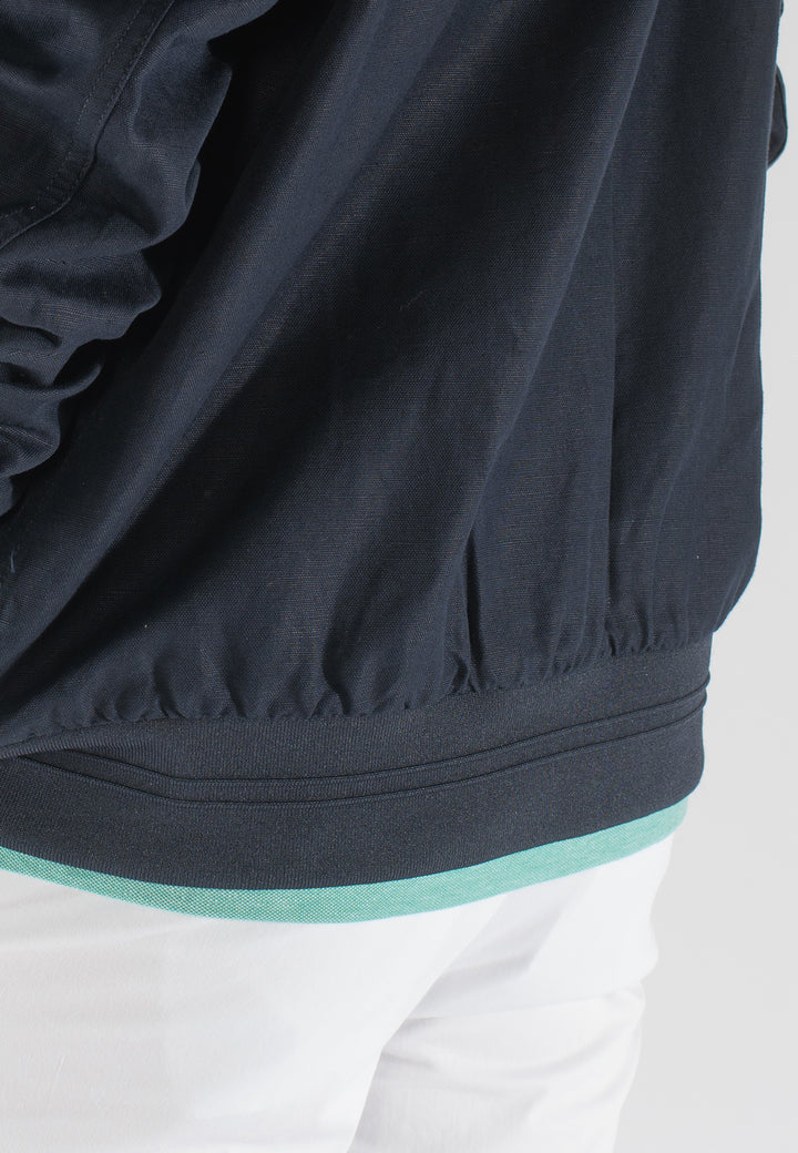 Giubbino uomo in lino e cotone con zip