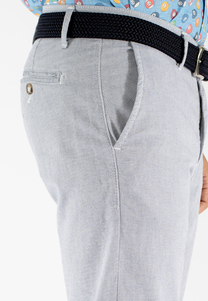 Pantalone uomo Capri fit in cotone stretch nido d’ape