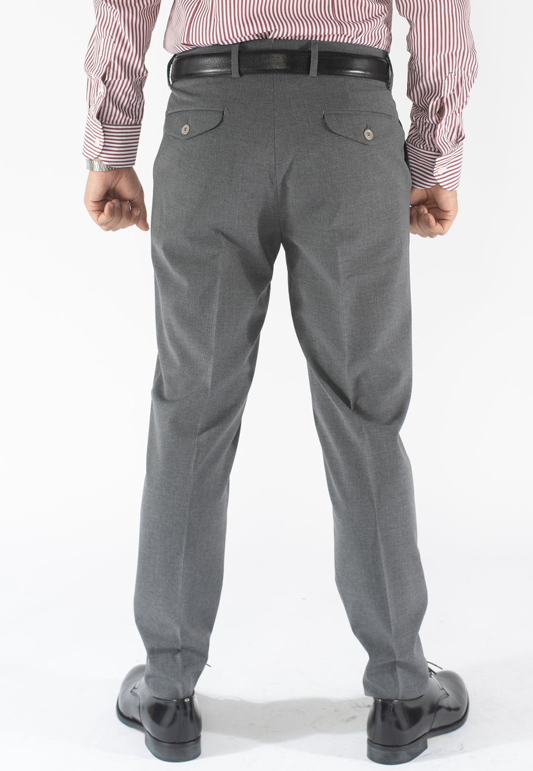 Pantalone uomo in pura lana con pince Drop 7