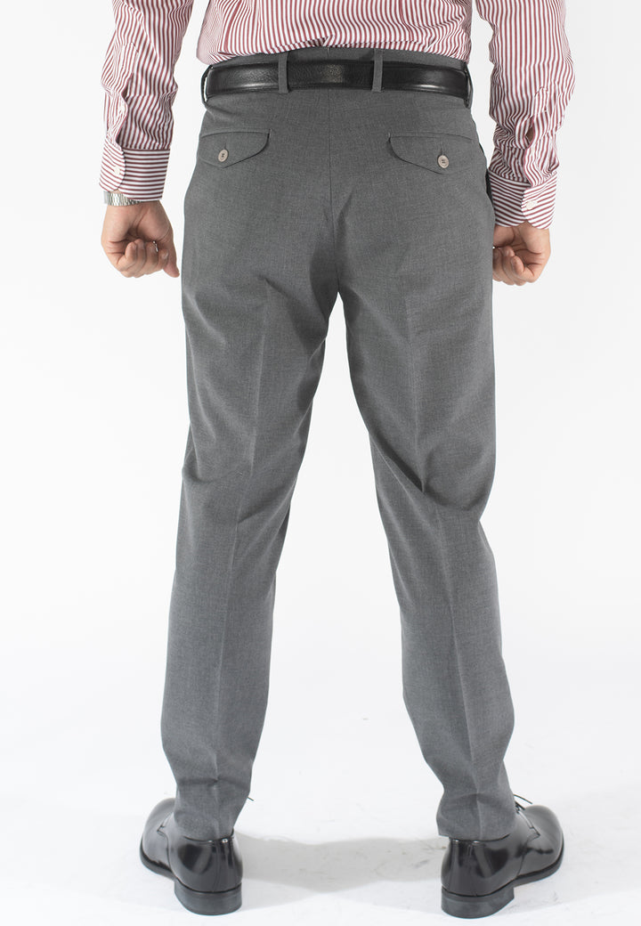 Pantalone uomo in pura lana con pince Drop 7