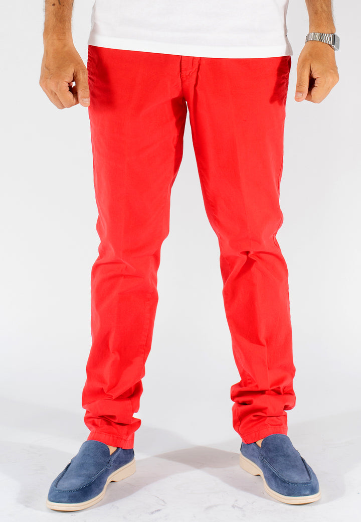 Pantalone uomo regular fit in cotone elasticizzato