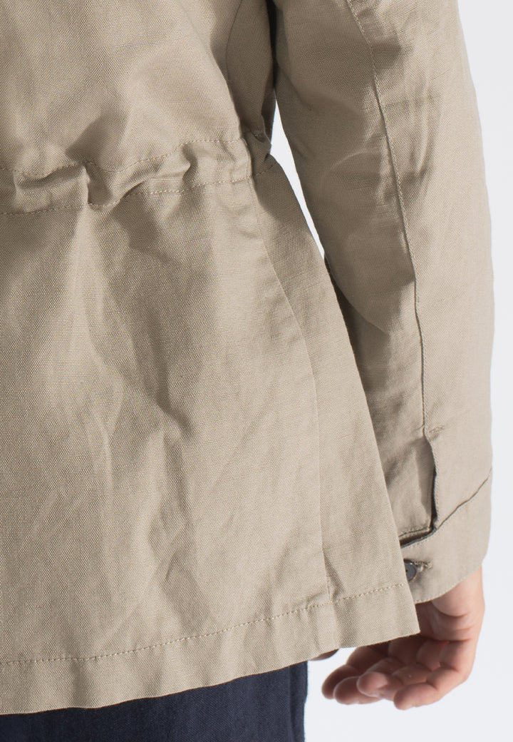 Sahariana uomo in lino e cotone