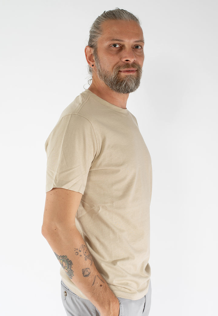 T-shirt uomo girocollo slim fit in 100% cotone