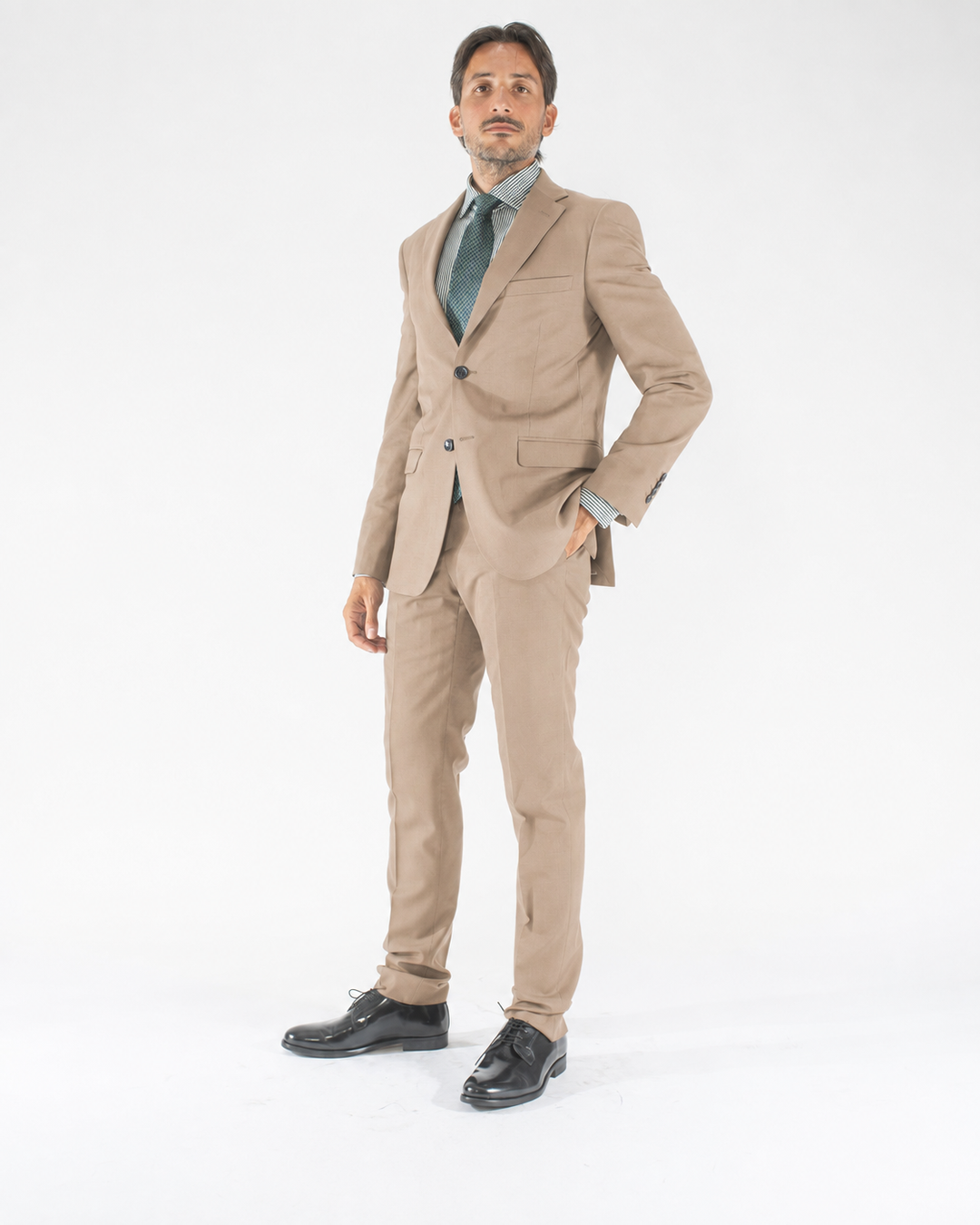 Abito uomo Drop 7 in pura lana sfoderato