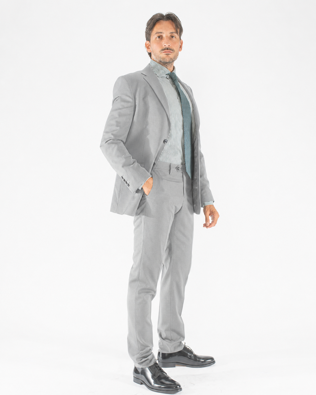 Abito uomo Drop 7 in pura lana sfoderato
