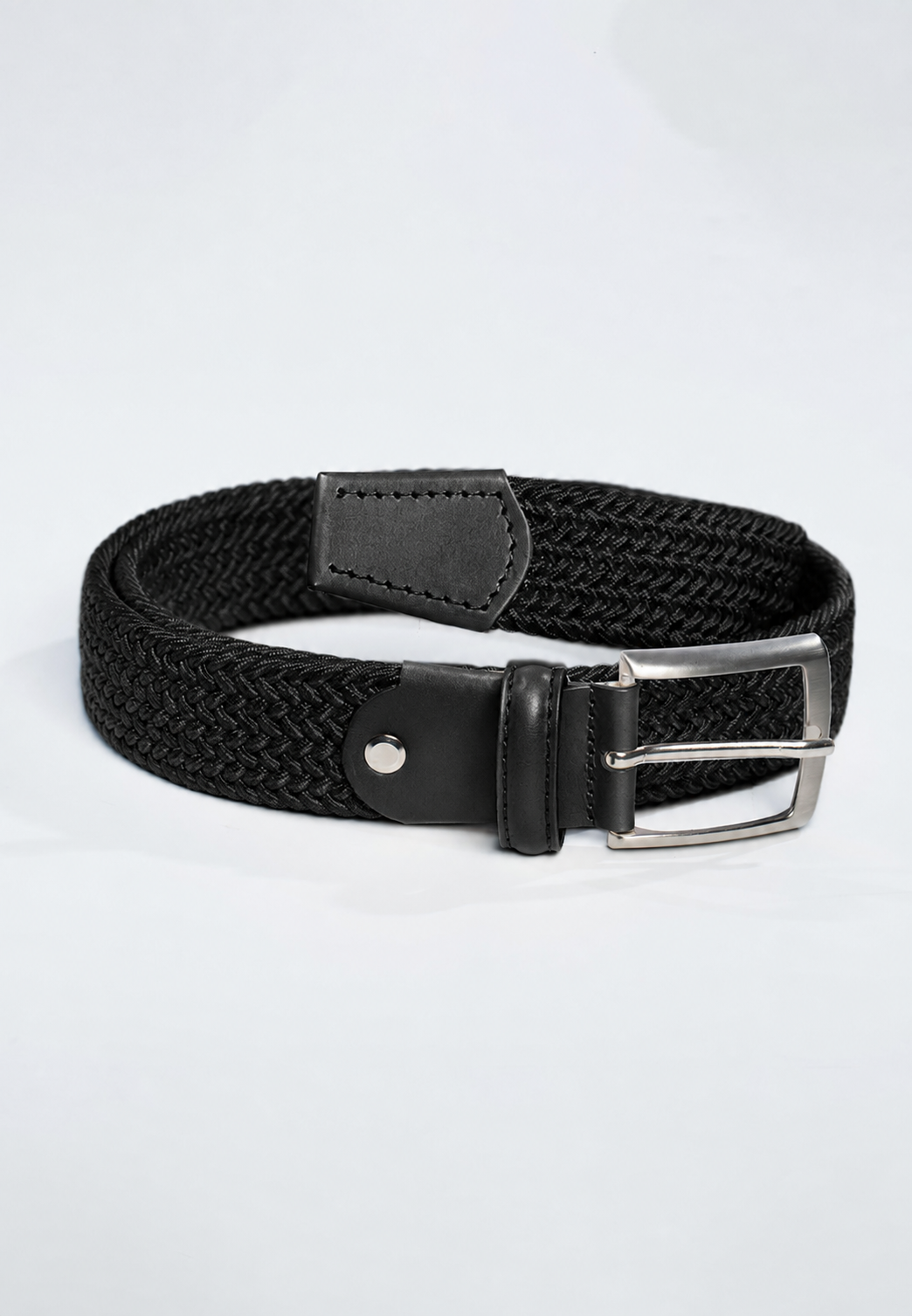 Cintura uomo intrecciata elastica