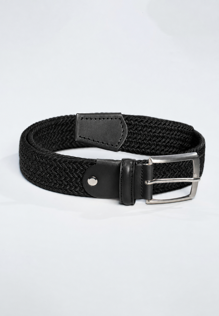 Cintura uomo intrecciata elastica