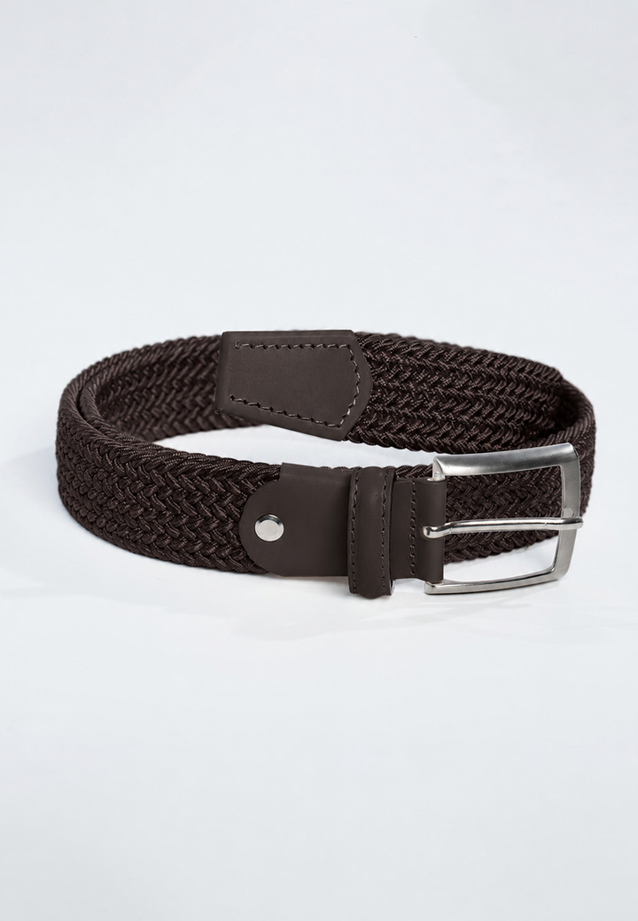 Cintura uomo intrecciata elastica
