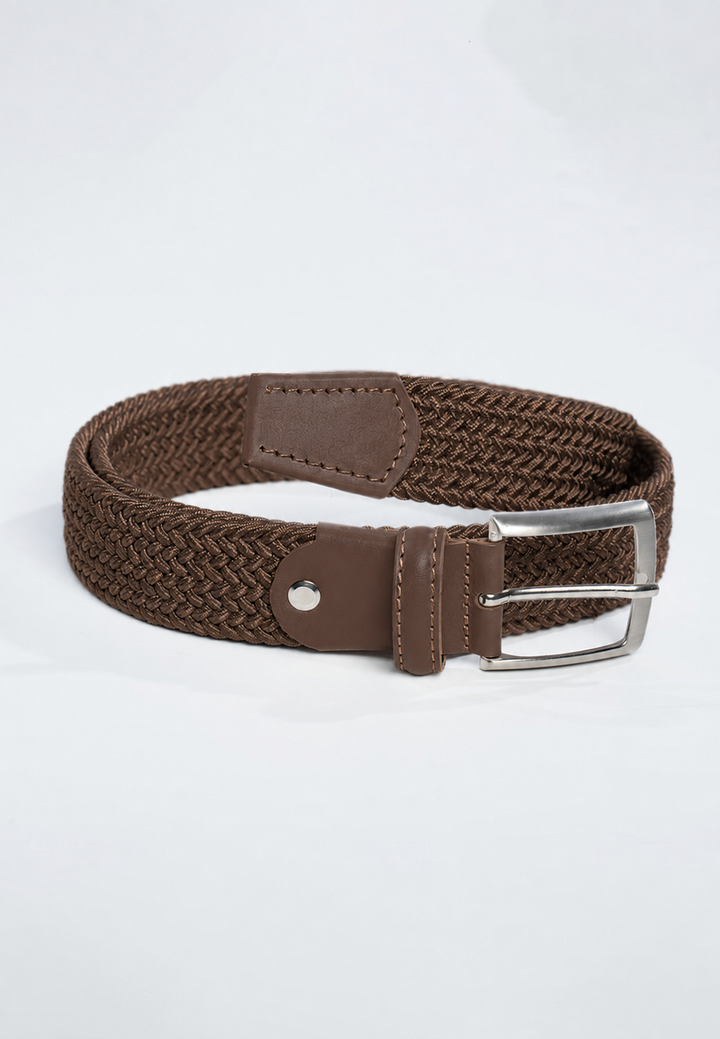Cintura uomo intrecciata elastica