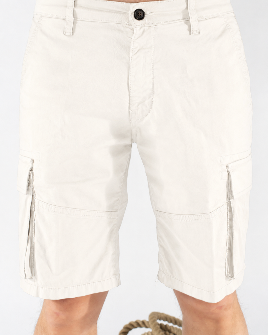 Bermuda uomo cargo in cotone con tasconi