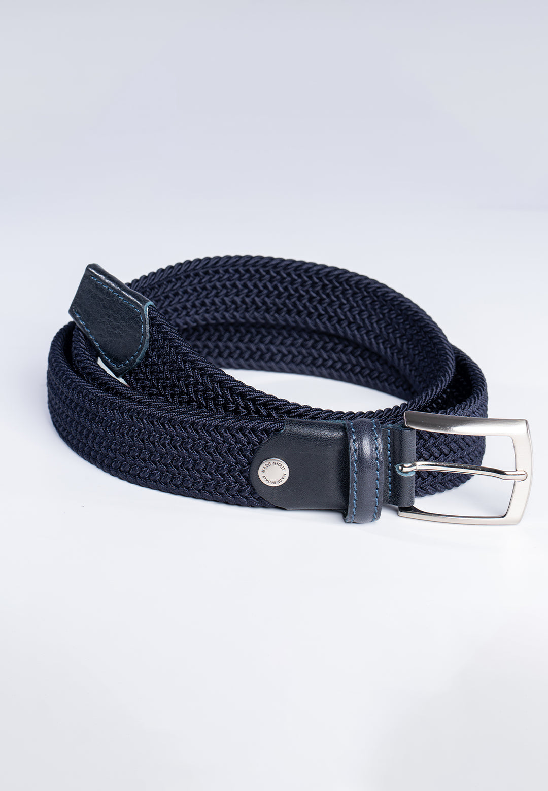 Cintura uomo intrecciata elastica