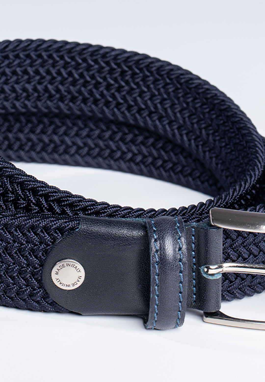 Cintura uomo intrecciata elastica