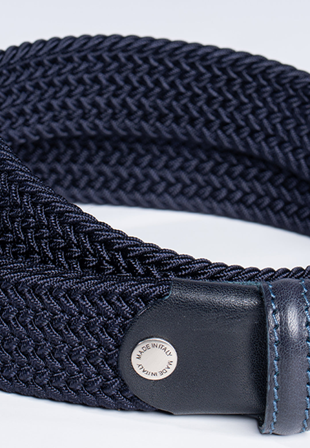 Cintura uomo intrecciata elastica