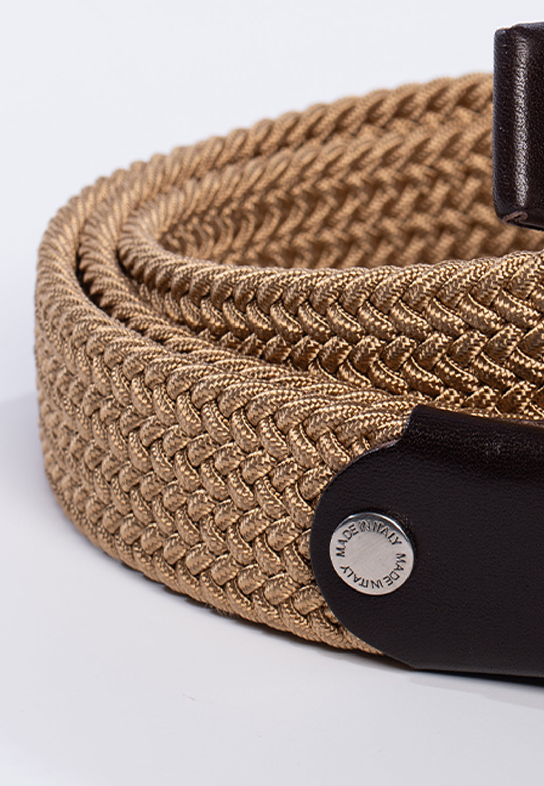 Cintura uomo intrecciata elastica