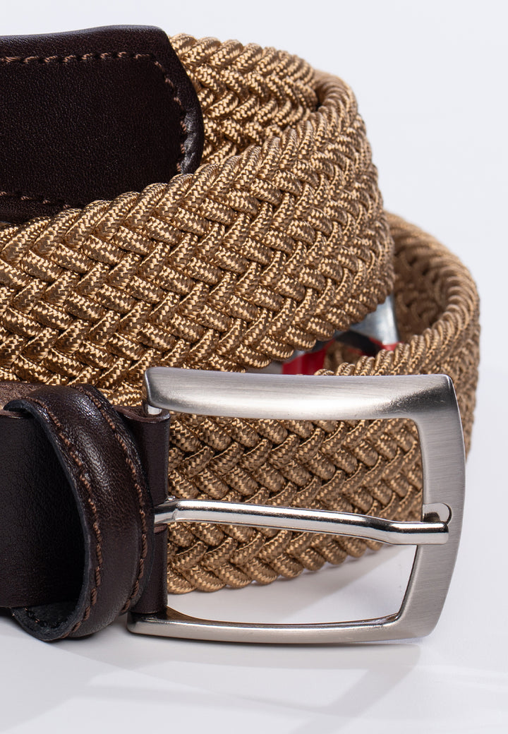 Cintura uomo intrecciata elastica