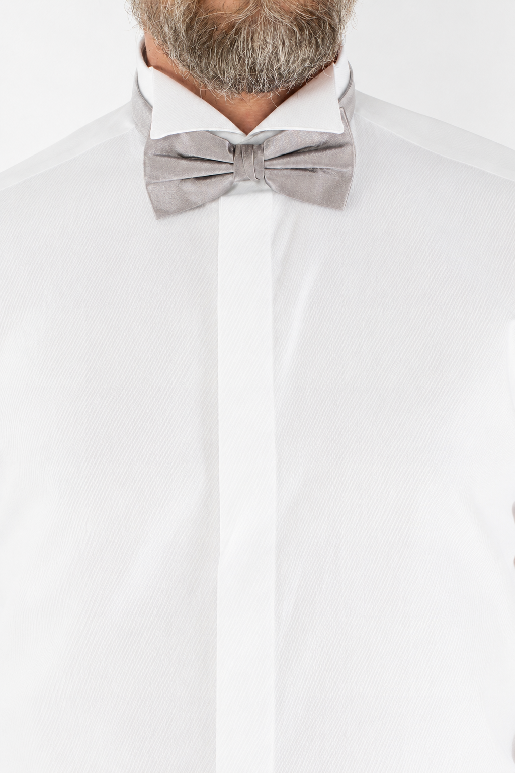 Camicia uomo elegante Custom Fit in cotone con finta coperta