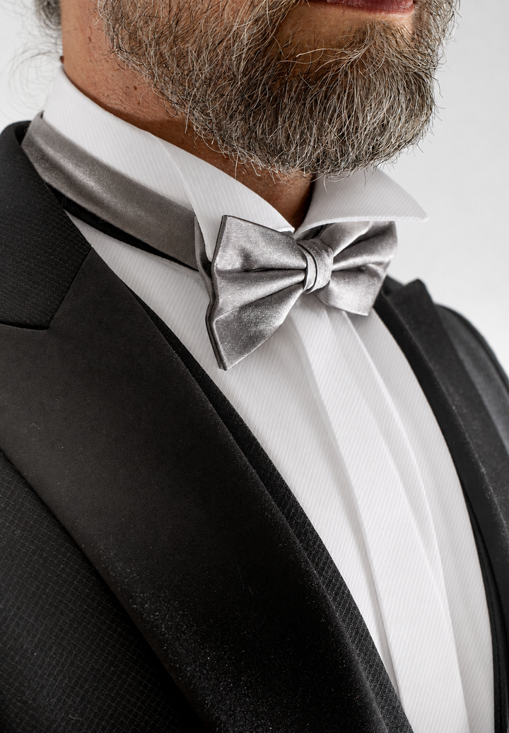 Camicia uomo elegante Custom Fit in cotone con finta coperta