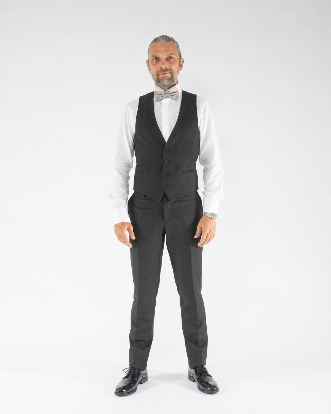 Camicia uomo elegante Custom Fit in cotone con finta coperta