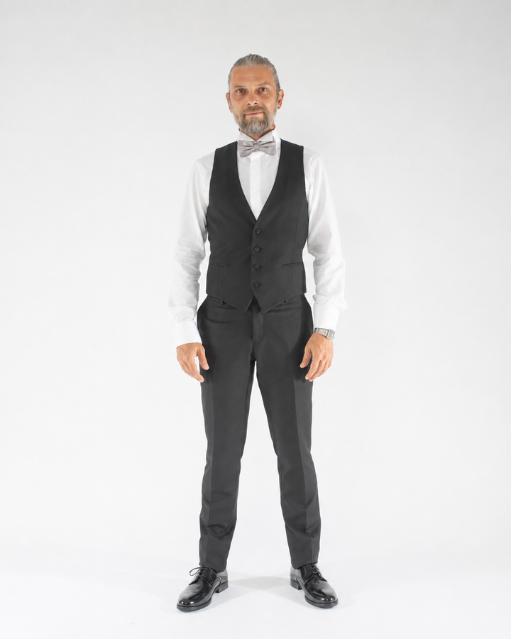 Camicia uomo elegante Custom Fit in cotone con finta coperta