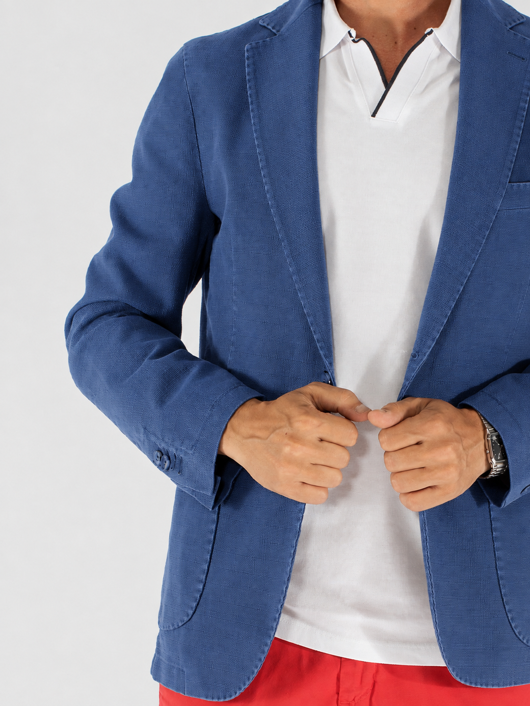 Giacca uomo in cotone con tasche applicate