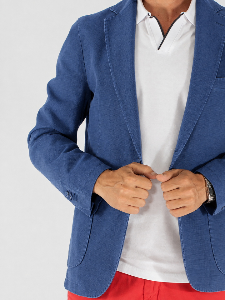 Giacca uomo in cotone con tasche applicate