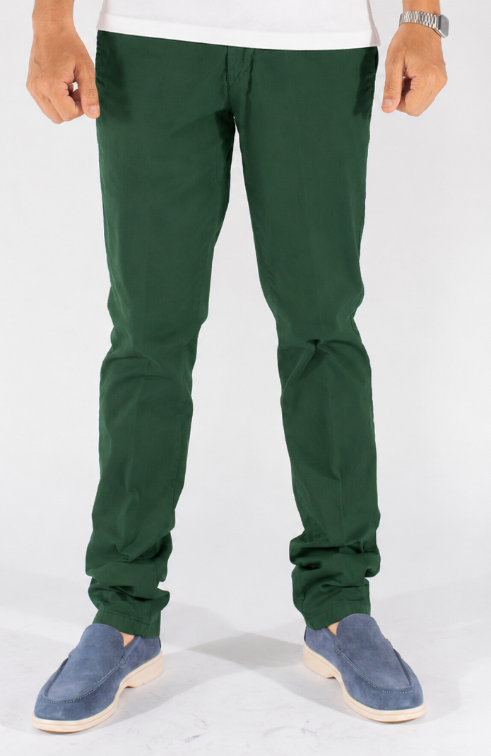 Pantalone uomo regular fit in cotone elasticizzato