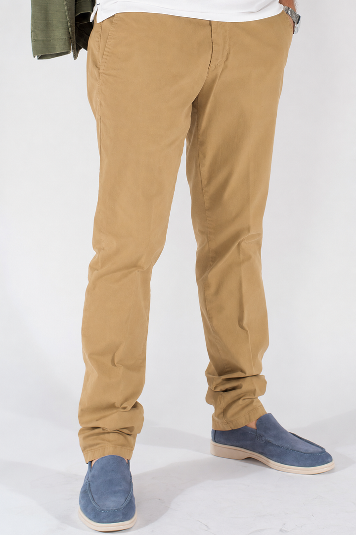Pantalone uomo regular fit in cotone elasticizzato