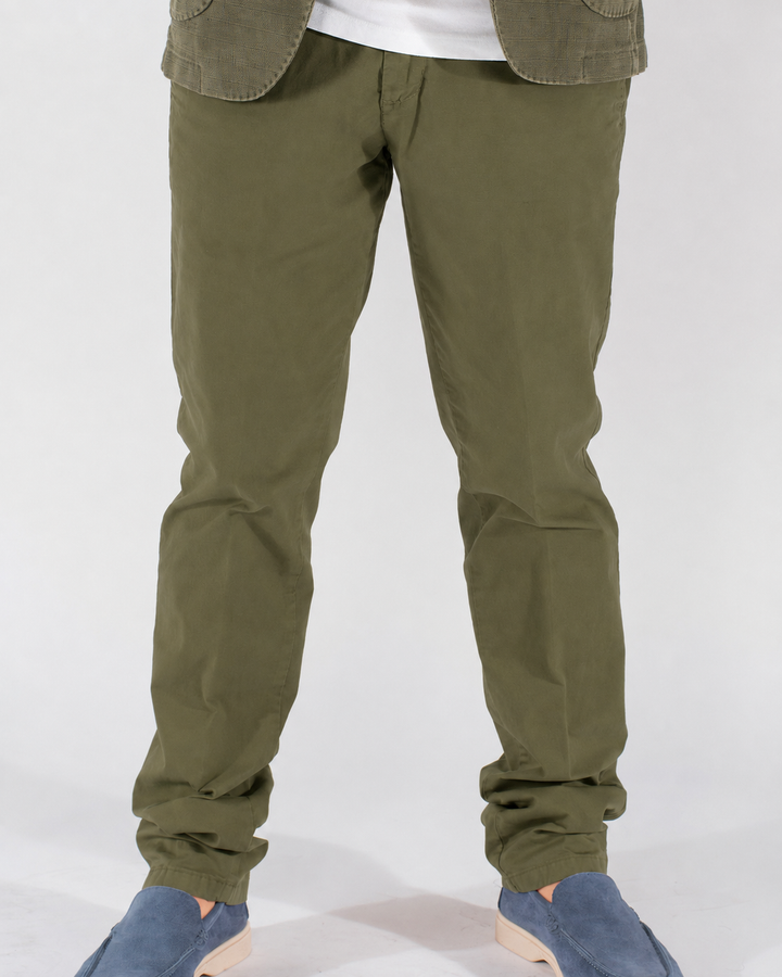 Pantalone uomo regular fit in cotone elasticizzato