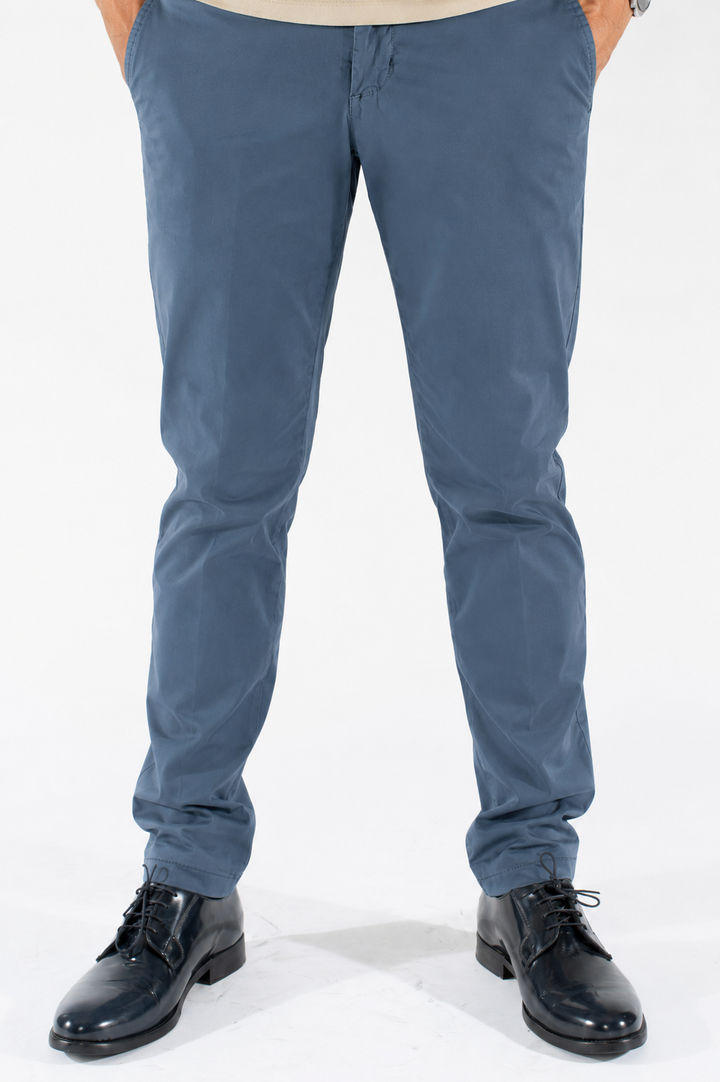 Pantalone uomo regular fit in cotone elasticizzato