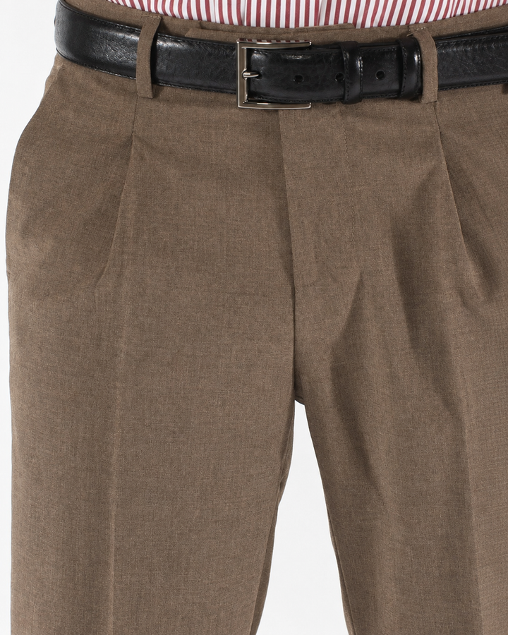 Pantalone uomo in pura lana con pince Drop 7