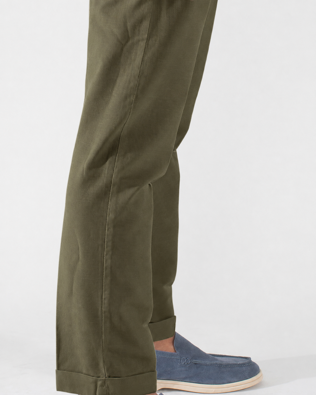 Pantalone uomo bianco Capri fit in cotone e lino