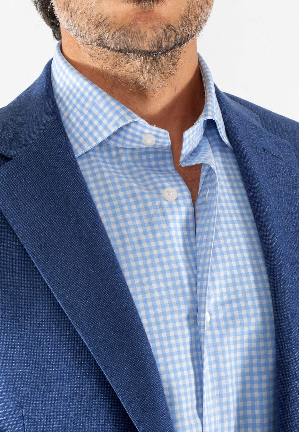 Camicia uomo a quadretti custom fit in cotone