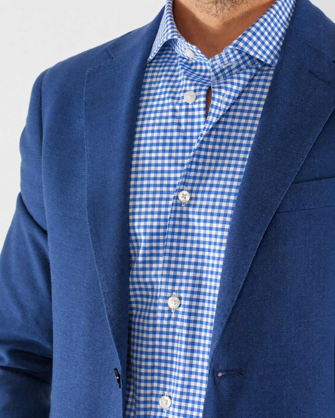 Camicia uomo a quadretti custom fit in cotone