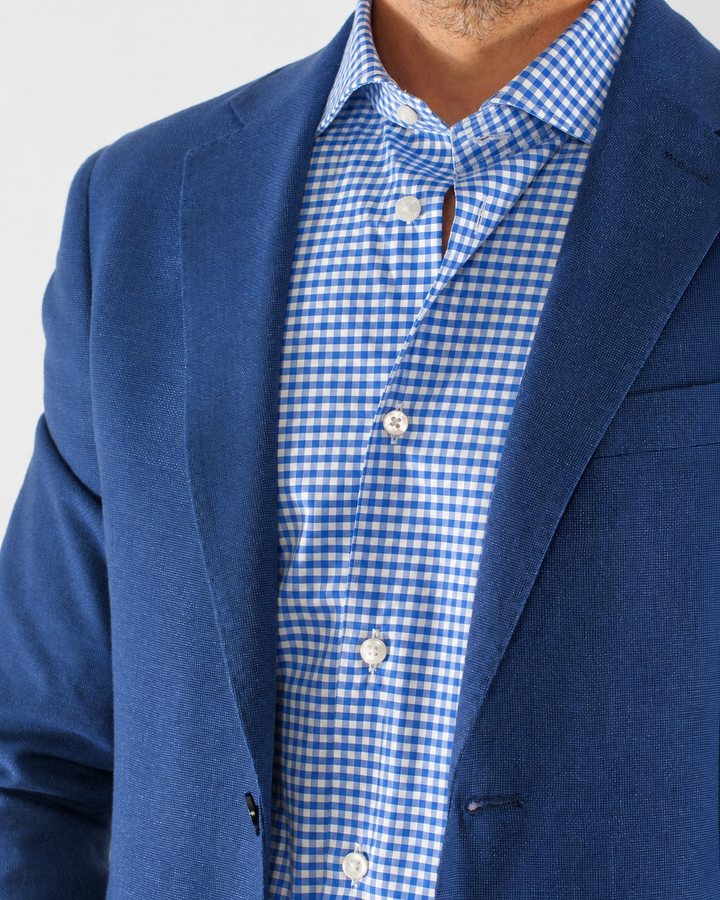Camicia uomo a quadretti custom fit in cotone
