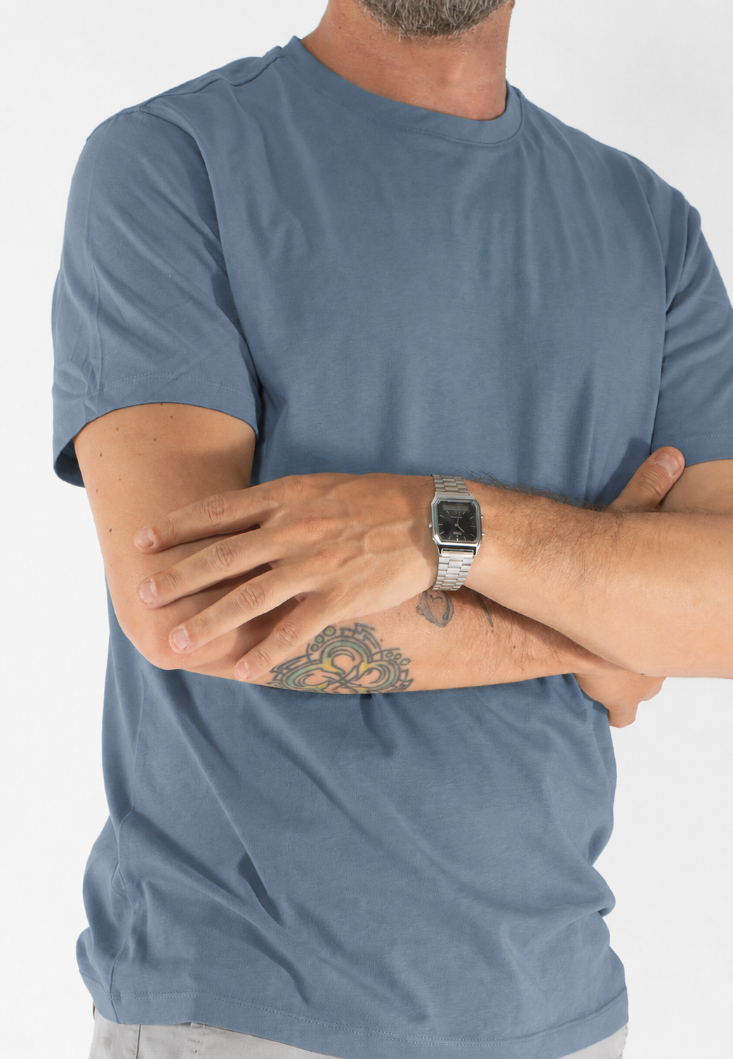 T-shirt uomo girocollo slim fit in 100% cotone