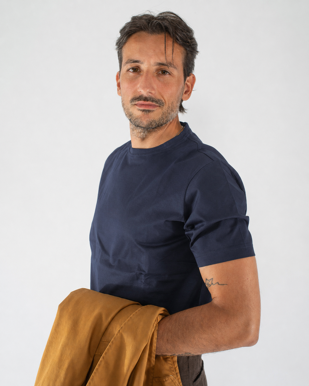 T-shirt uomo in Filo di Scozia tinta unita